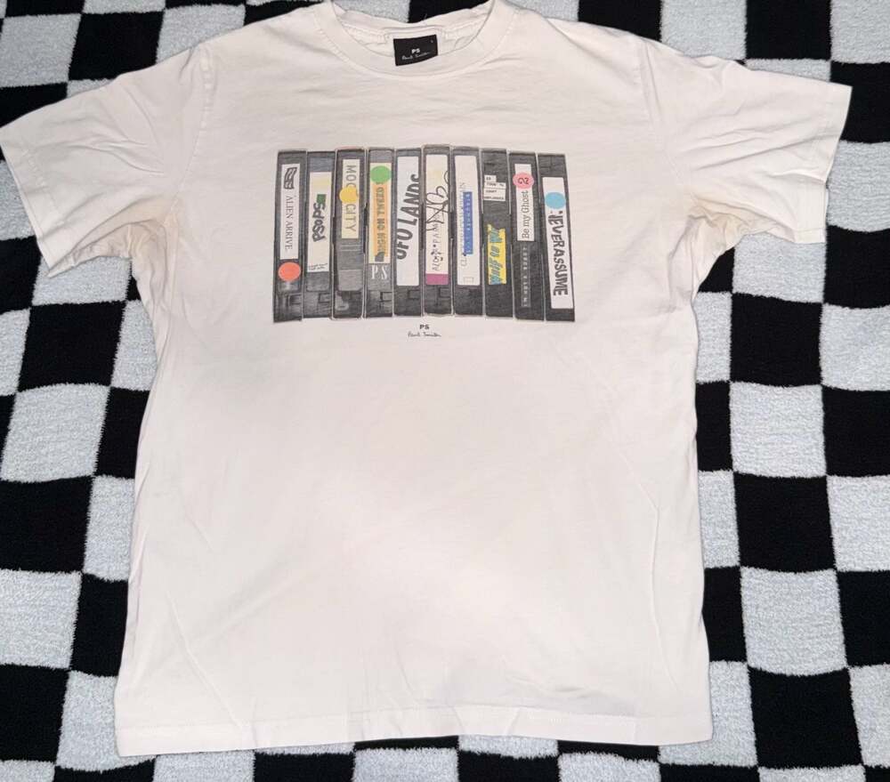 PS by Paul Smith Vintage Cassette Tapes Graphic T-Shirt
